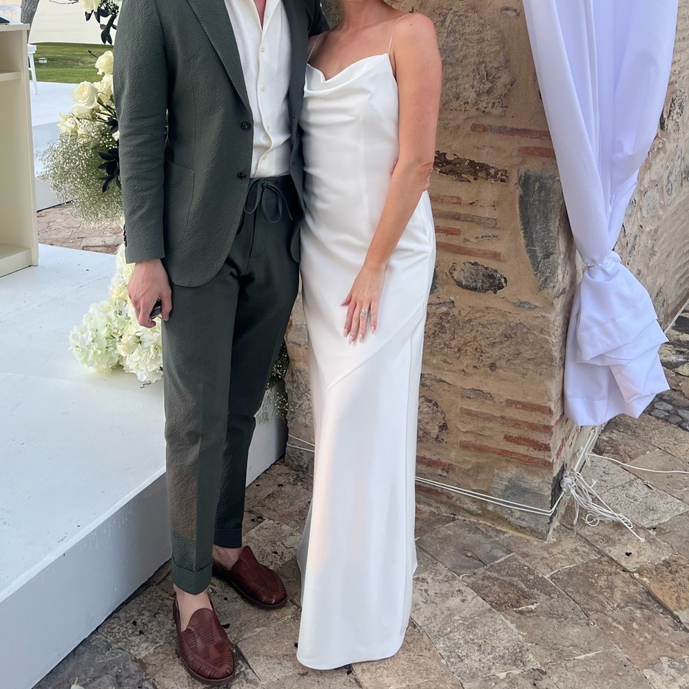 Aidan Mattox - satin formal gown